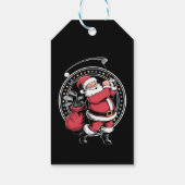 Golf Oh Kerstman Sinterklaas  Golfer Golfi Cadeaulabel (Achterkant)