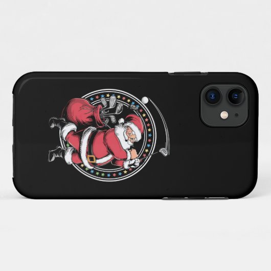 Golf Oh Kerstman Sinterklaas  Golfer Golfi Case-Mate iPhone Case (Achterkant (horizontaal))