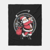 Golf Oh Kerstman Sinterklaas Golfer Golfi Fleece Deken (Voorkant)