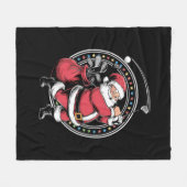 Golf Oh Kerstman Sinterklaas Golfer Golfi Fleece Deken (Voorkant (Horizontaal))