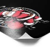 Golf Oh Kerstman Sinterklaas  Golfer Golfi Foto Afdruk (Hoek)