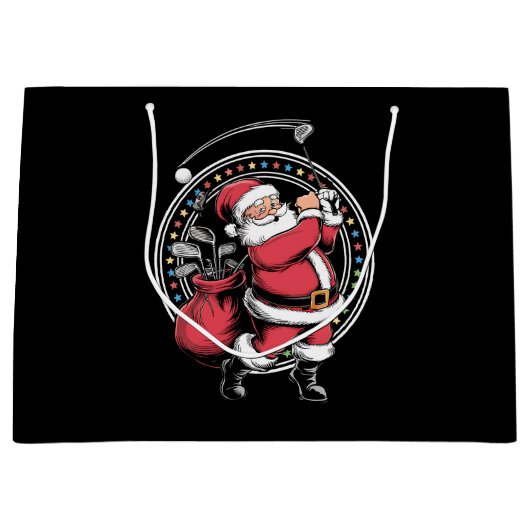 Golf Oh Kerstman Sinterklaas Golfer Golfi Groot Cadeauzakje (Voorkant)