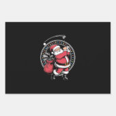 Golf Oh Kerstman Sinterklaas  Golfer Golfi Inpakpapier Vel (Voorkant)