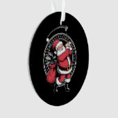 Golf Oh Kerstman Sinterklaas  Golfer Golfi Ornament (voorkant)
