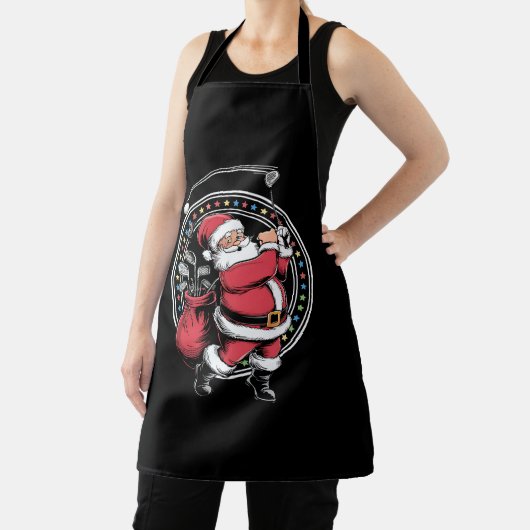 Golf Oh Kerstman Sinterklaas  Golfer Golfi Schort (Insitu)