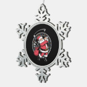 Golf Oh Kerstman Sinterklaas Golfer Golfi Tin Sneeuwvlok Ornament (Rechts)