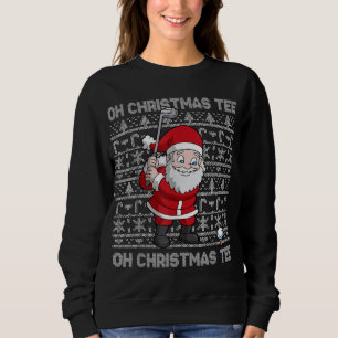 Golf Oh Kerstmis Sinterklaas Golfer Golfen Trui