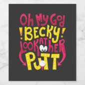 Golf - Oh mijn God Becky Wijn Etiket (Enkel label)