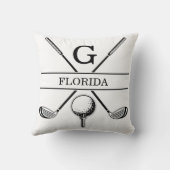 Golf ontwerp met krans kussen (Achterkant)