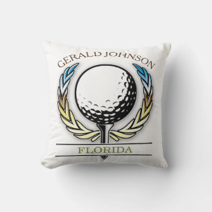 Golf ontwerp met krans kussen