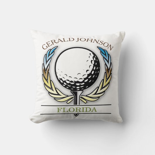 Golf ontwerp met krans kussen (Voorkant)