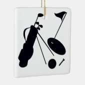 Golf ontwerpen keramisch ornament (Rechts)
