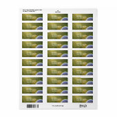 Golf op een zonnige dag etiket (Full Sheet)