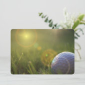 Golf op een zonnige dag kaart (Staand voorkant)