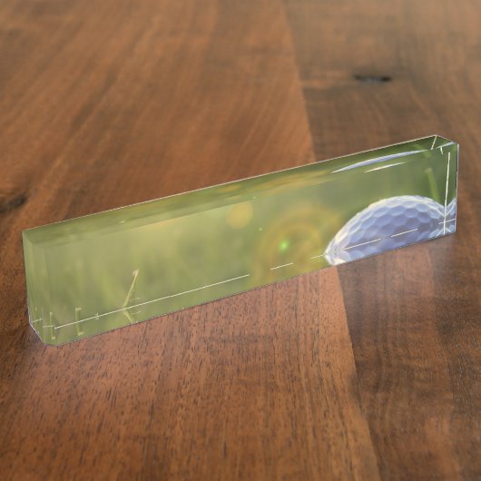 Golf op een zonnige dag naambordje (Zijkant)