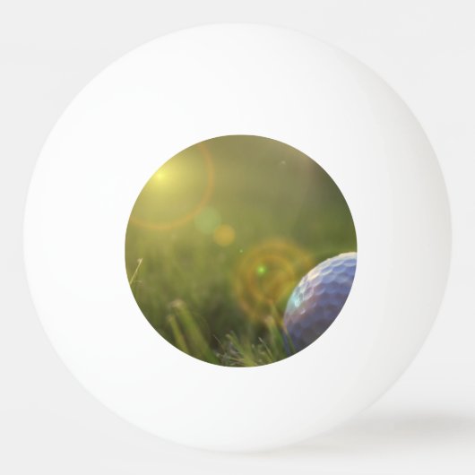 Golf op een zonnige dag pingpongbal (Voorkant)