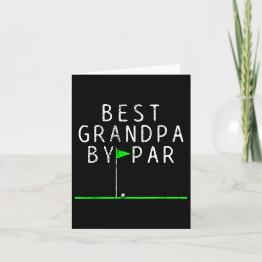 Golf opa grootvader, geschenk van pas kaart (Voorkant)