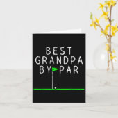 Golf opa grootvader, geschenk van pas kaart (Gele Bloem)