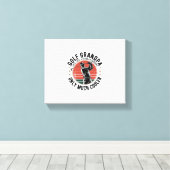 Golf Opa Net Als Een Gewone Opa (2) Canvas Afdruk (Insitu (Houten vloer))