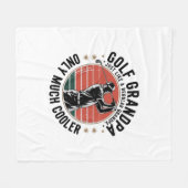 Golf Opa Net Als Een Gewone Opa (2) Fleece Deken (Voorkant (Horizontaal))