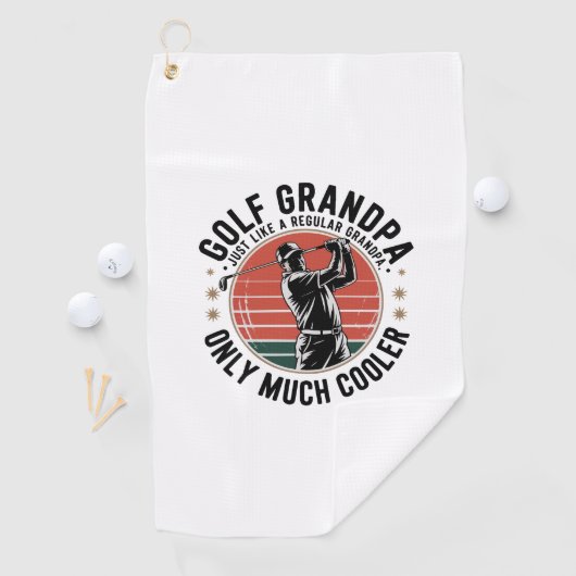 Golf Opa Net Als Een Gewone Opa (2) Golfhanddoek (Insitu)