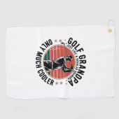 Golf Opa Net Als Een Gewone Opa (2) Golfhanddoek (Horizontaal)