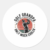 Golf Opa Net Als Een Gewone Opa (2) Ronde Sticker (Voorkant)