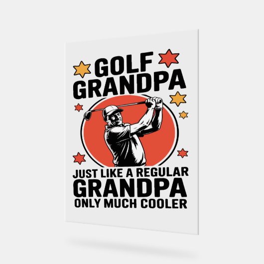 Golf Opa Net Als Een Reguliere Opa Acryl Bord (Hoek)