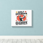 Golf Opa Net Als Een Reguliere Opa Canvas Afdruk (Insitu (Houten vloer))