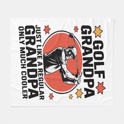 Golf Opa Net Als Een Reguliere Opa Fleece Deken (Voorkant (Horizontaal))
