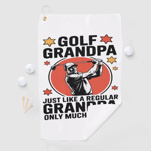 Golf Opa Net Als Een Reguliere Opa Golfhanddoek (Insitu)