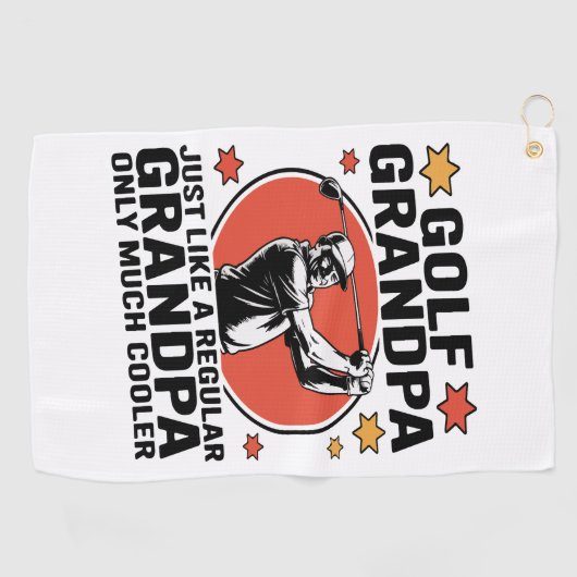 Golf Opa Net Als Een Reguliere Opa Golfhanddoek (Horizontaal)