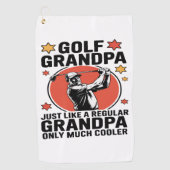 Golf Opa Net Als Een Reguliere Opa Golfhanddoek (Voorkant)