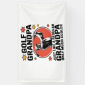 Golf Opa Net Als Een Reguliere Opa Spandoek (Verticaal)