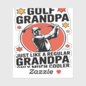 Golf Opa Net Als Een Reguliere Opa Sticker (Vel)
