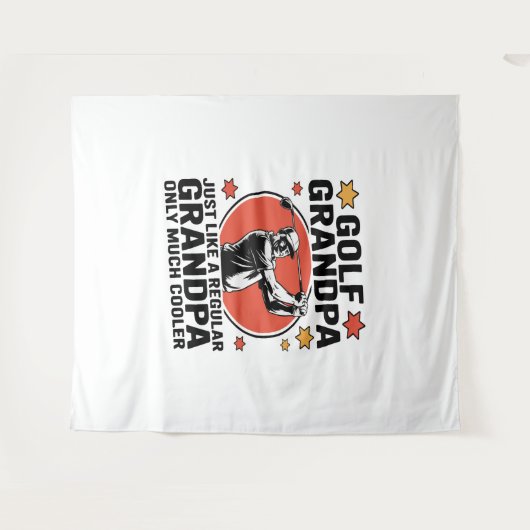 Golf Opa Net Als Een Reguliere Opa Wandkleed (Voorkant (horizontaal))