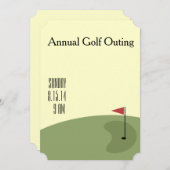 Golf Outing - op groen Kaart (Voorkant / Achterkant)