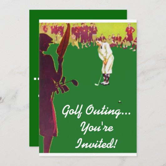  Golf Outing Uitnodigingen (Voorkant / Achterkant)