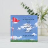 Golf Outting Party uitnodiging (Staand voorkant)