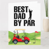 Golf Pa beste vader op vader voor papa Vaderdag Kaart (Voorkant)