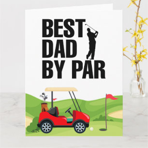 Golf Pa beste vader op vader voor papa Vaderdag Kaart