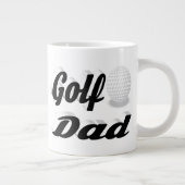 Golf Pa halve tekst Giant Coffee Mok (Rechts)