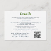 Golf Paar Bruiloft Informatiekaartje (Voorkant)