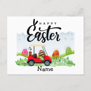 Golf Paasfeestdag voor golfer Feestdagenkaart