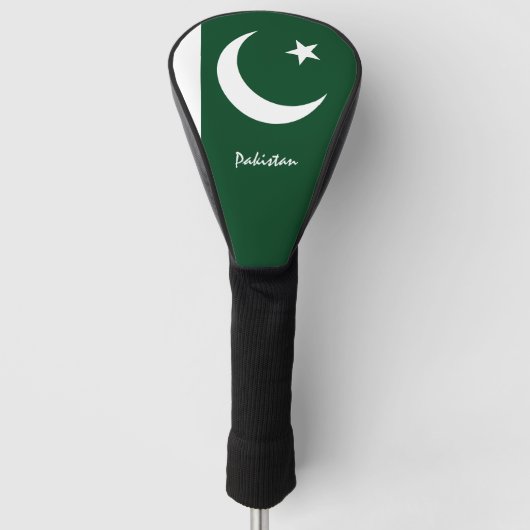 Golf Pakistan & Pakistan Vlag / Golfclubs Hoesjes Golfheadcover (Voorkant)