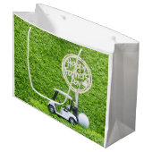 Golf Pap op Vaderdag Verjaardagscadeau voor papa Groot Cadeauzakje (Voorkant Gekanteld)