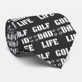 Golf, Papa, Leven - Mijn Perfecte Dag Stropdas (Opgerold)