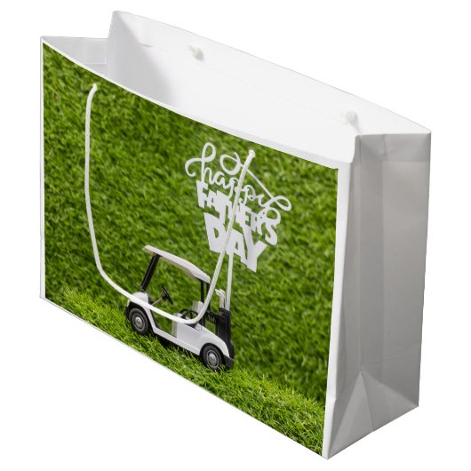 Golf Papa op Vaderdag Gift voor papa Groot Cadeauzakje (Voorkant Gekanteld)