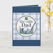 Golf Papa Vaderdag kaart Geweldige Papa (Gele Bloem)
