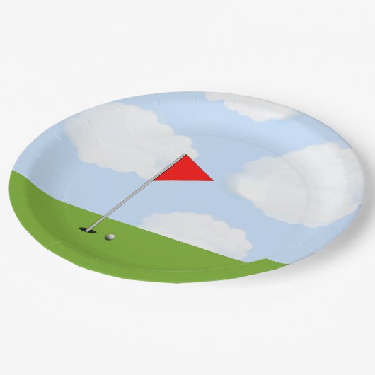 Golf Papieren Bordje (Gekanteld)